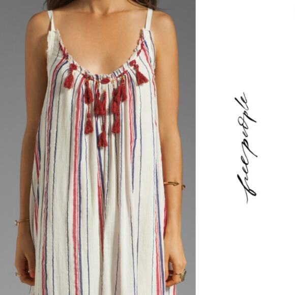 FREE PEOPLE Striped Unearthen maxi dress Dress SIZE MEDIUM - Picture 6 of 16